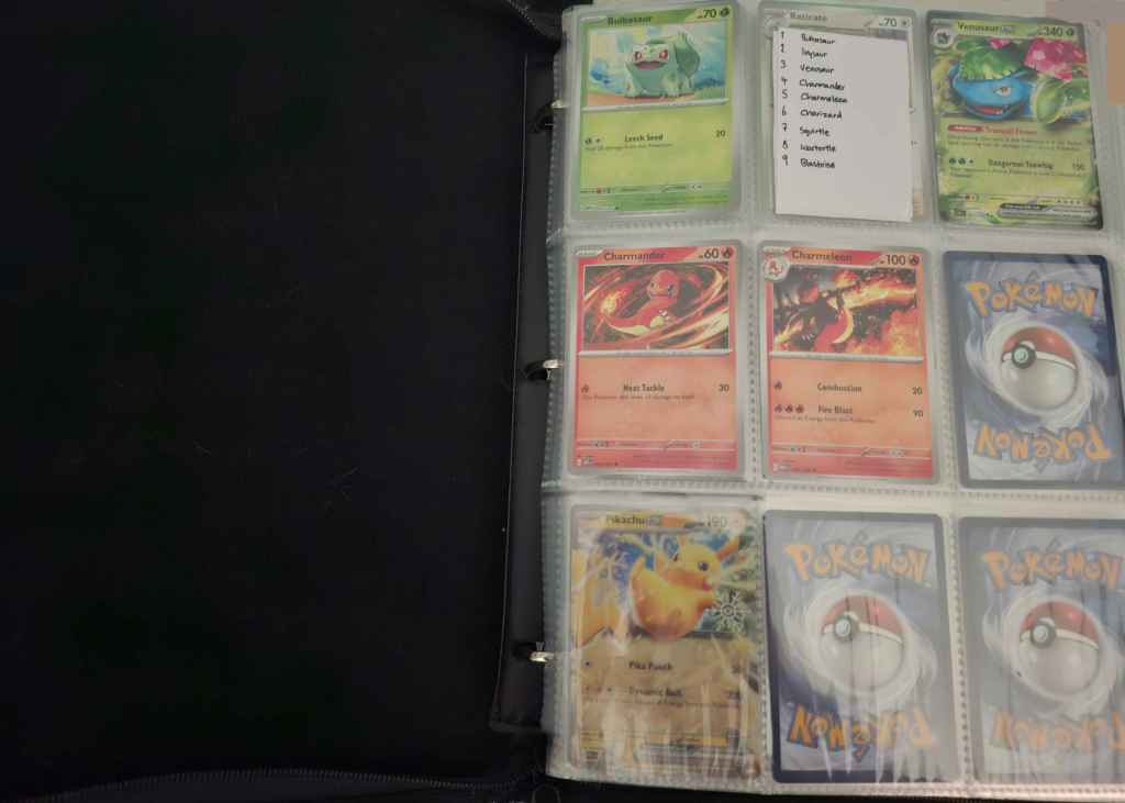 pokédex binder: 1-9